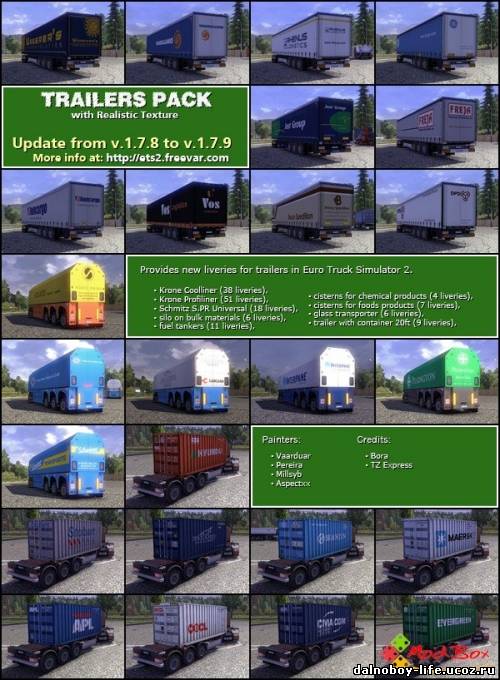 TRAILER PACK with Realistic Textures v.1.7.9