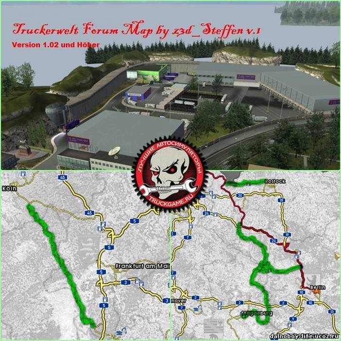Truckerwelt Forum Map by z3DSteffen V.1